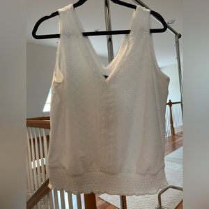 White House Black Market White Tank Size M. New with Tags!